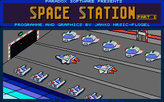 Space Station title screen for Atari ST